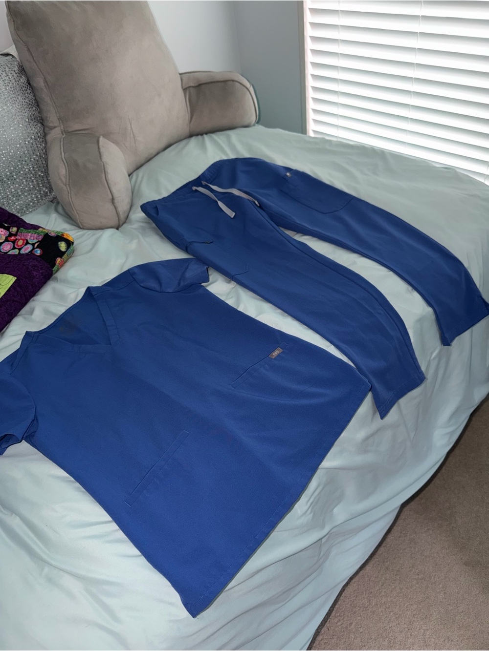 Figs Women’s Casma/ Yola Jogger Denim Blue Scrub Set